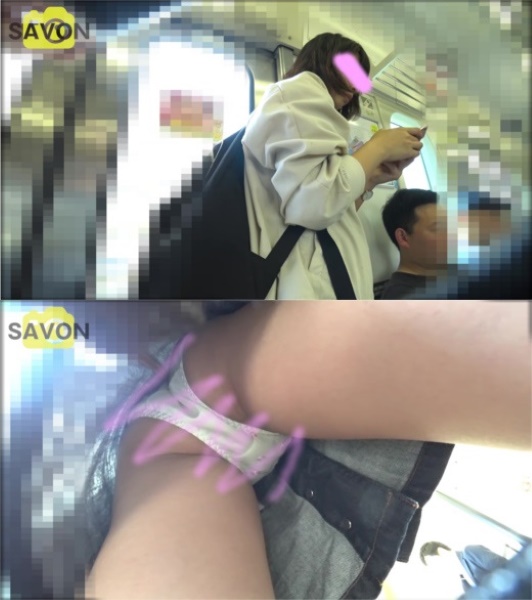 digi-tents savon_001 【顔出しJD】電車内とイベント会場で台形デニムを履いた美人JDのスカートの中を撮影してみたら凄いのが撮れた。【パンチラ逆さ撮り】