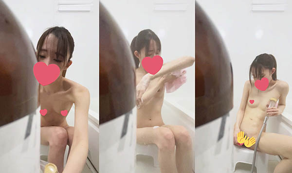 「琴○結○」親友の微乳JKが自宅のお風呂で何度も繰り返し絶頂する様子を隠し撮り成功！